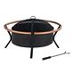 Yuma Black and Copper Fire Pit image number 0