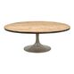 Gibson Oval Reclaimed Pine and Metal Dining Table image number 0