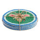 Green And Blue Beaded Bug Coasters 4 Pack image number 1
