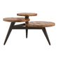 Wood and Metal Multi Level Coffee Table image number 2