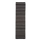 Black and White Pinstripe Reversible Indoor Outdoor Rug image number 2