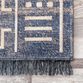 Luxor Navy Blue And White Geo Indoor Outdoor Rug image number 4