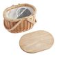 Natural Wicker and Pine Wood Insulated Picnic Basket image number 2