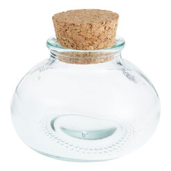 Barcelona Recycled Glass and Cork Spice Jar Set of 2