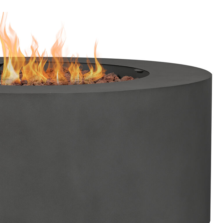 Varadero Round Steel Gas Fire Pit Table image number 6