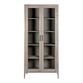 Besson Graywash Acacia Wood and Glass Display Cabinet image number 1