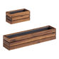 Alicante Wood And Metal Outdoor Wall Planter image number 0