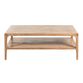 Indio Whitewash Reclaimed Pine Coffee Table with Shelf image number 1
