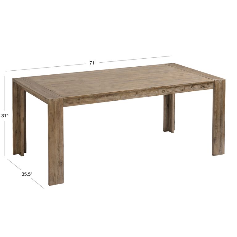 Finn Natural Wood Dining Table image number 4