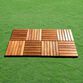 Acacia Wood 6-Slat Interlocking Deck Tiles, 10-Count image number 4