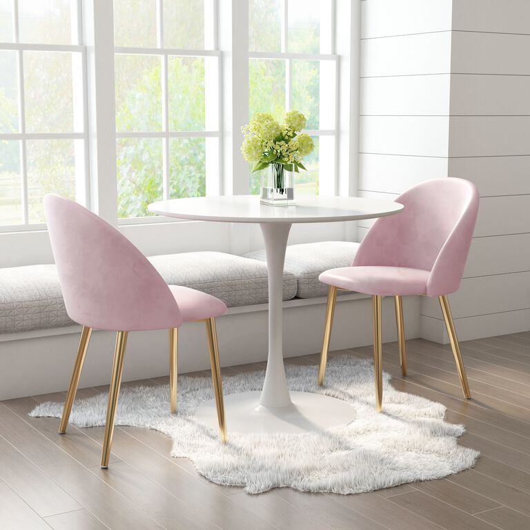 Barker Velvet Upholstered Dining Chair Set of 2 image number 2