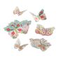 Floral Butterfly Adhesive Decor 24 Piece image number 0