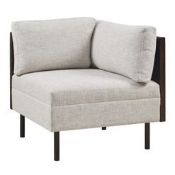 Cosmo Oatmeal Modular Sectional Corner End Chair