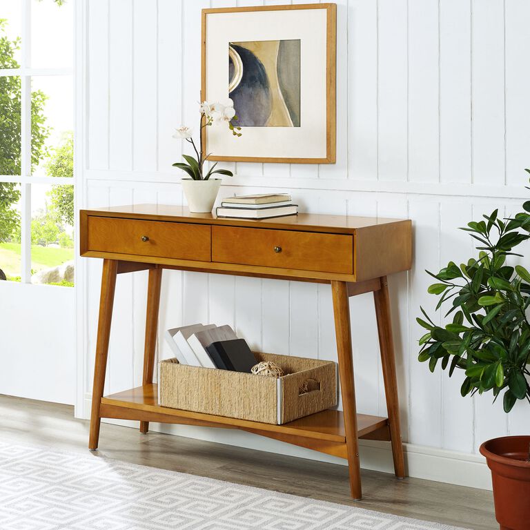 James Acorn Wood Mid Century Console Table image number 5
