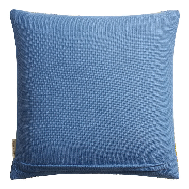 Blue Staggered Steps Indoor Outdoor Throw Pillow image number 2
