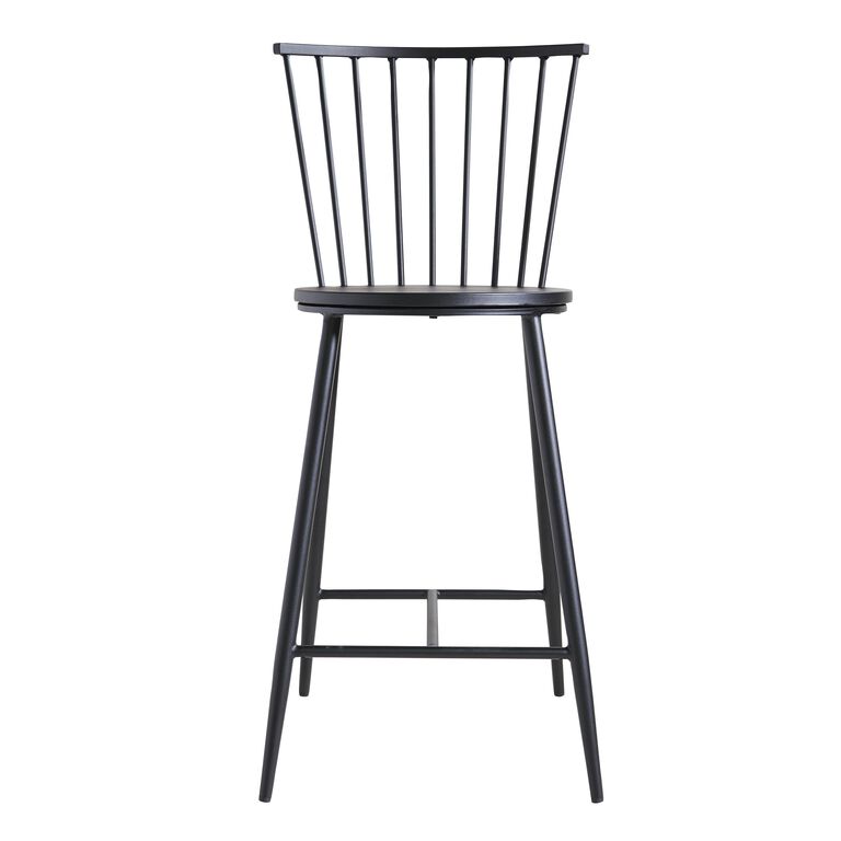 Neal Black Steel Counter Stool image number 2