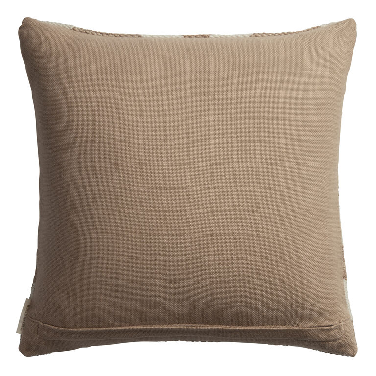 Woven Geo Indoor Outdoor Throw Pillow image number 3