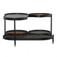 Bulmer Black Wood And Rattan Multi Surface Coffee Table image number 1