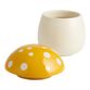 Yellow Ceramic Mushroom Cookie Jar image number 1