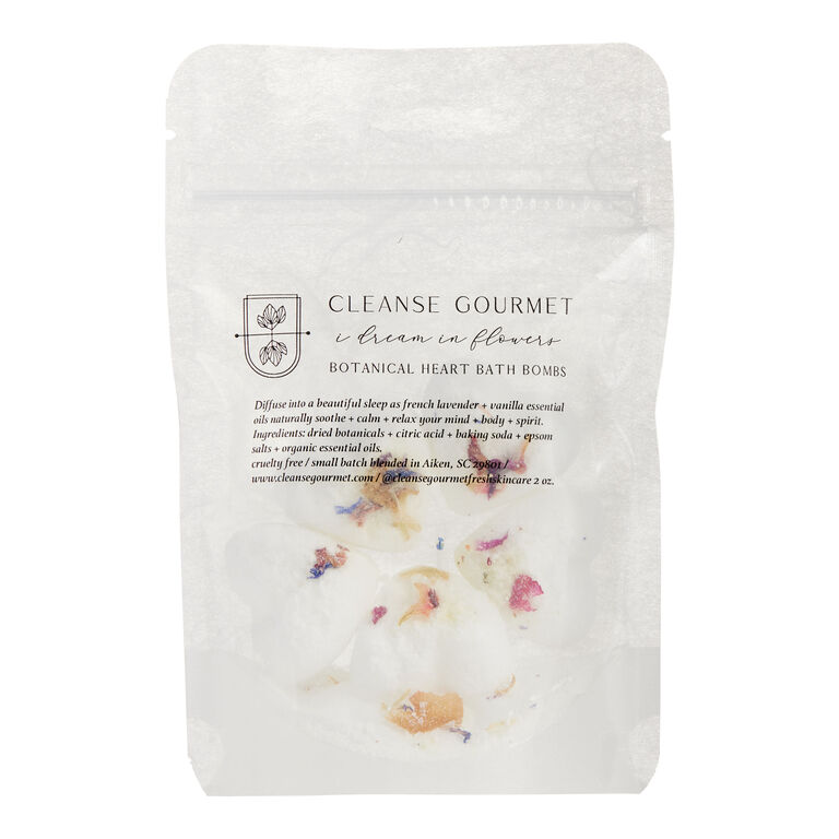 Cleanse Gourmet Dream in Flowers Heart Mini Bath Bombs image number 1