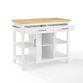 White And Natural Wood Edna Kitchen Island image number 1