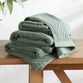 Laurel Wreath Green Sculpted Arches Hand Towel image number 1