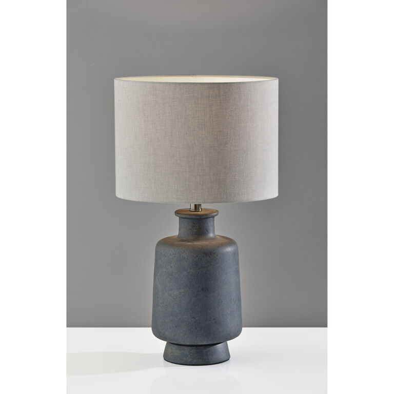 Clement Weathered Dark Gray Ceramic Table Lamp image number 2