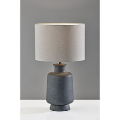 Clement Weathered Dark Gray Ceramic Table Lamp
