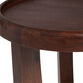Enzo Round Espresso Wood Tripod End Table image number 3