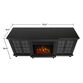 Avala Wood Electric Fireplace Media Stand image number 6