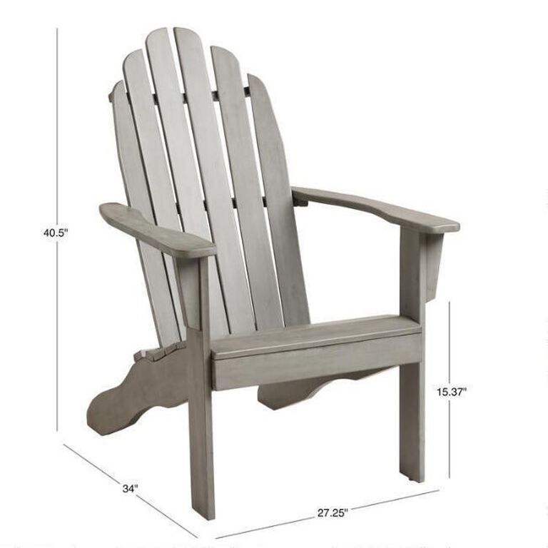 Slatted Wood Adirondack Chair image number 5