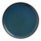 Blue Reactive Glaze Ribbed Dinner Plate image number 0
