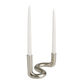Silver Tube Taper Candle Holder image number 0