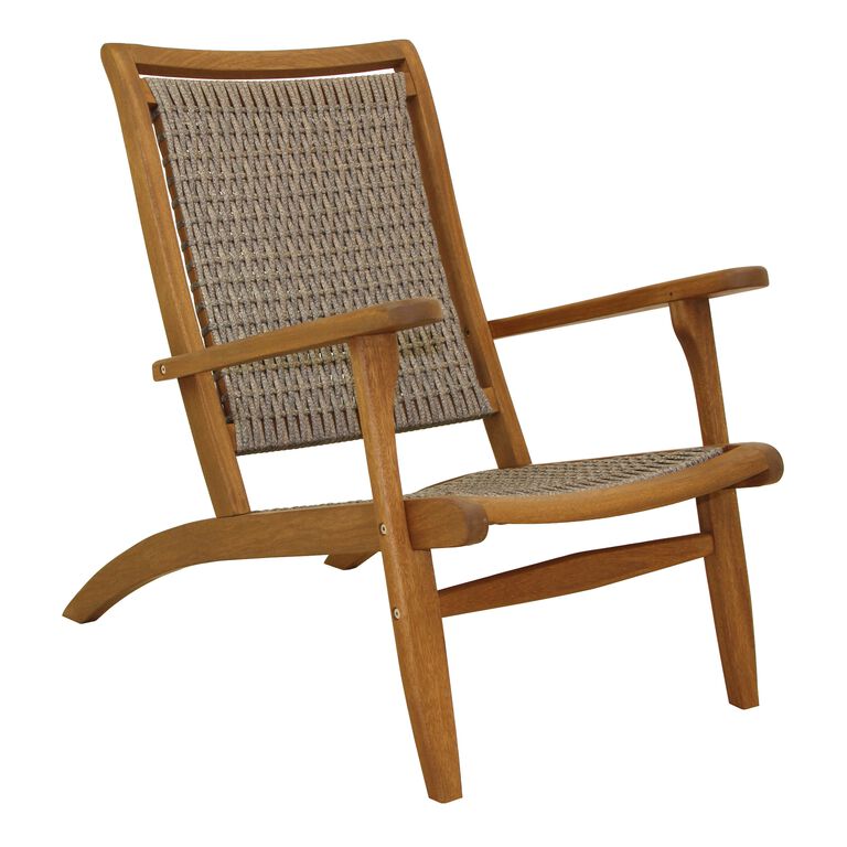 Erich Eucalyptus and All Weather Wicker Outdoor Lounge Chair image number 1