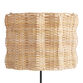 Handwoven Natural Rattan Wavy Drum Table Lamp Shade image number 0