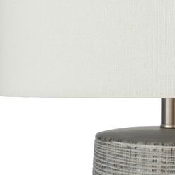 Gray and Black Two Tone Ceramic Table Lamp