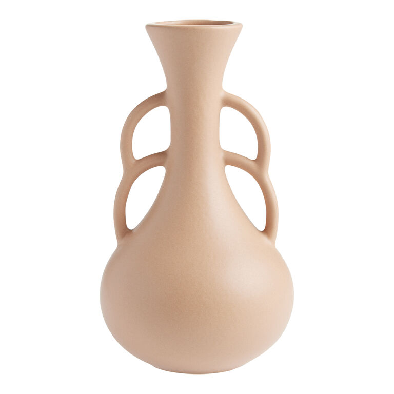 Colosseum Tan Ceramic Vase image number 1
