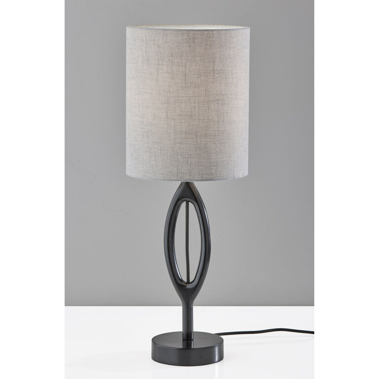 Welsey Contoured Rubber Wood Table Lamp image number 2