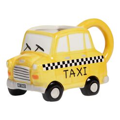 Yellow Taxi Figural Ceramic Mug