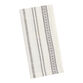 Gray And Ivory Geo Stripe Napkin Set of 4 image number 0