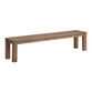 Corsica Light Brown Slatted Eucalyptus Outdoor Dining Bench image number 0