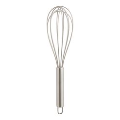 Clear Silicone and Stainless Steel Whisk