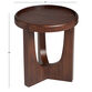 Enzo Round Espresso Wood Tripod End Table image number 5