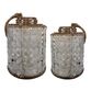 Napali Rattan and Capiz Shell Lantern Style Accent Lamp image number 2