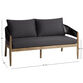 Cabrillo Acacia Wood And Rope Outdoor Loveseat image number 5