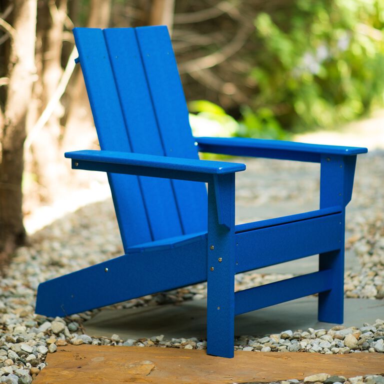 DuroGreen Aria Modern Recycled Plastic Adirondack Chair image number 2