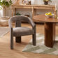 Eros Velvet Curved Upholstered Dining Armchair Set of 2 image number 1