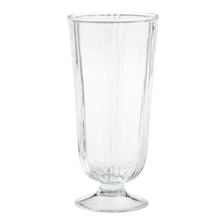Niles Embossed Stripe Handmade Highball Glass image number 1