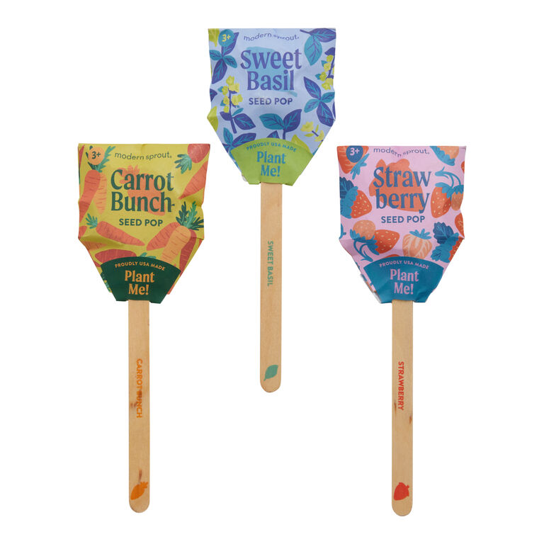 Modern Sprout Culinary Seed Lollipops Refresh Set of 3 image number 1