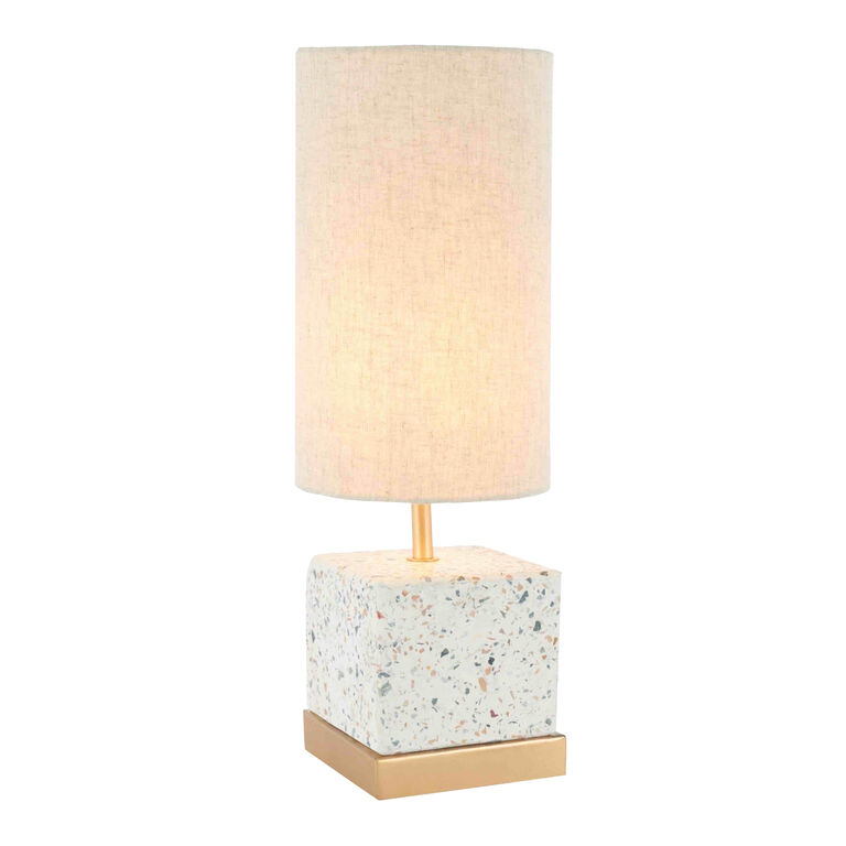 Serena Speckled Concrete Terrazzo Accent Lamp image number 1